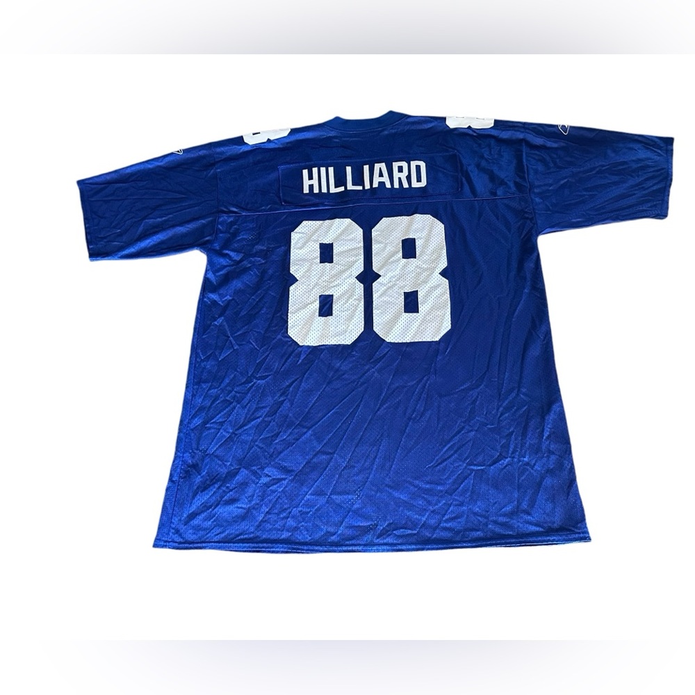 New York Giants Ike Hilliard #88 Vintage Blue Reebok NFL Football Jersey Size XL - Picture 2 of 8